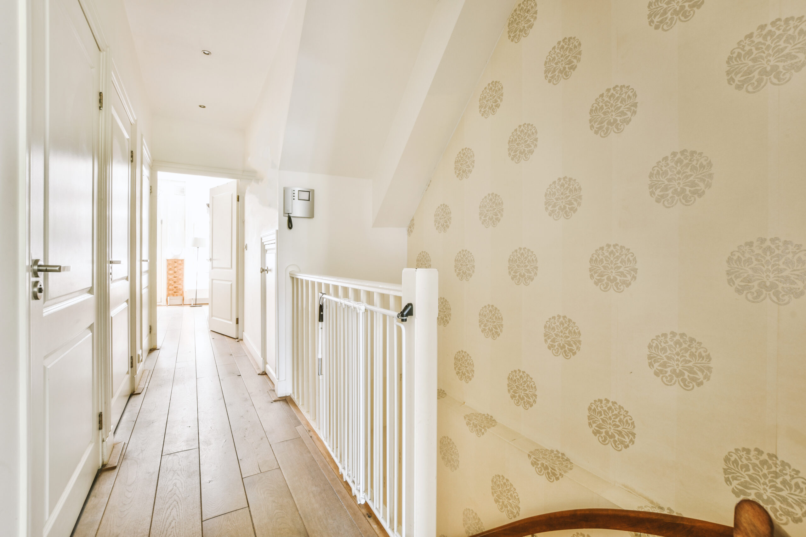 Door of room near staircase at home